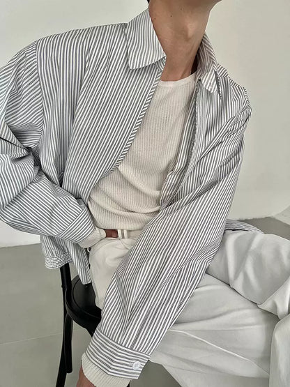 Stripe Design Zipper Jacket WN21647