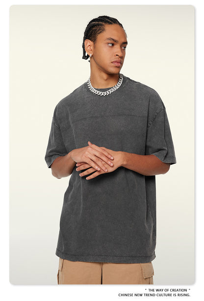 Washed Heavyweight Oversize Short Sleeve T-Shirt WN6078