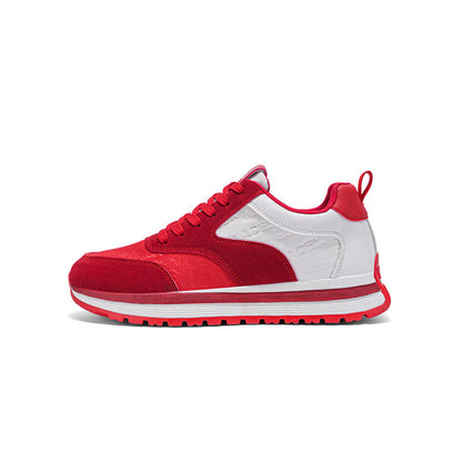 Color Block Platform Lace-Up Sneakers WN23494