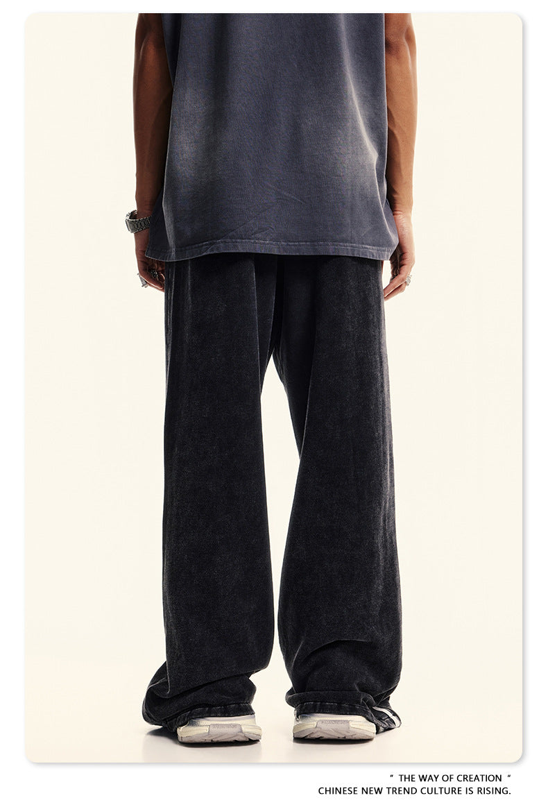 Washed Wide-leg Sweatpants WN6413