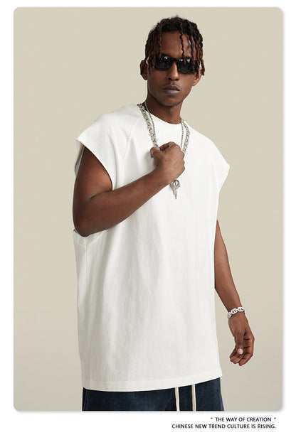 Washed Oversize Tank Top T-shirt WN6447