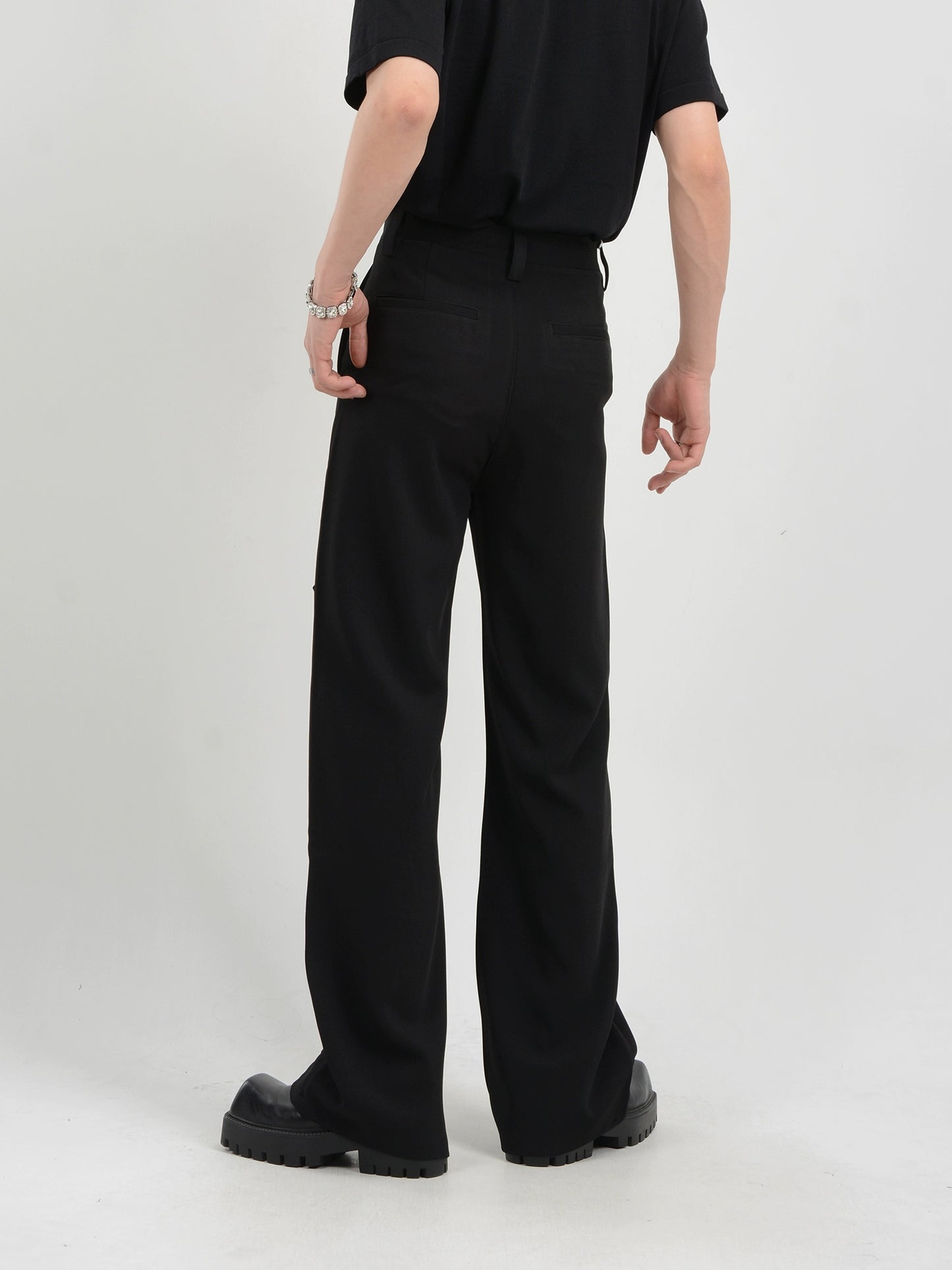 Wide-Leg Straight Trousers WN7122