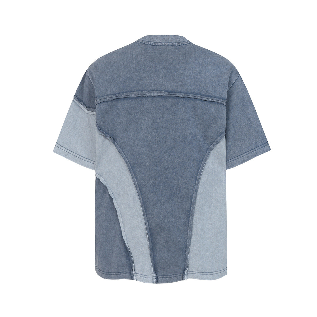 Cotton Wash Raw Edge Oversize Short Sleeve T-Shirt WN25576
