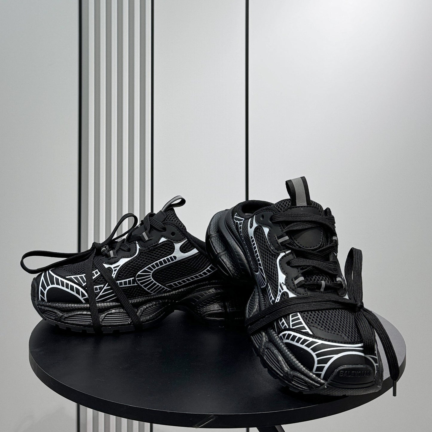 Metallic Panel Rope Lace Slip-On Shoes WN24630