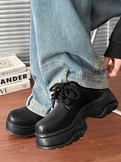Platform Thick Sole Lace-Up Sneakers WN24513