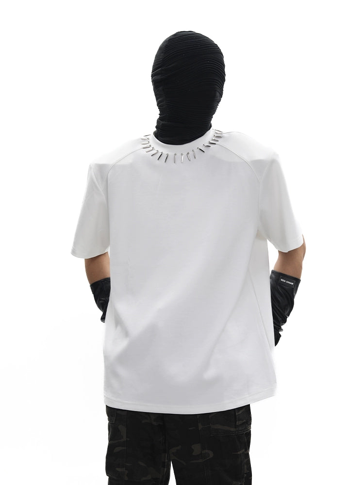 Studs Design Short Sleeve T-Shirt WN18709