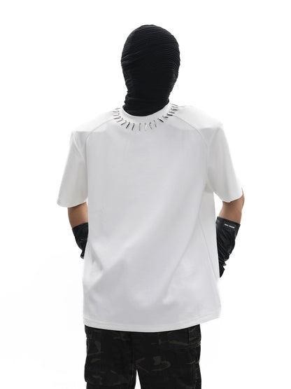 Studs Design Short Sleeve T-Shirt WN18709