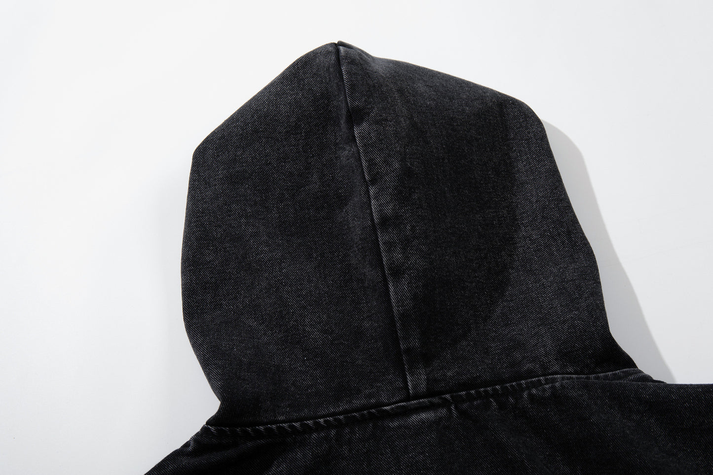 Heavyweight Washed Metal Buckle Hooded Jacket WN23049