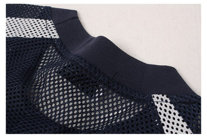 Mesh Number Star Short Sleeve T-Shirt WN26531
