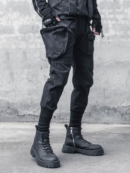 Tactical Bullet Pocket Functional Cuffed Cargo Pants WN22479
