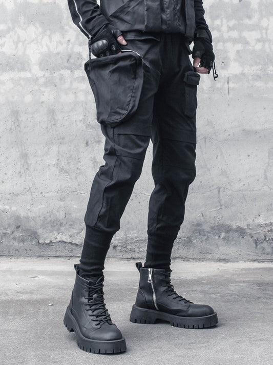 Tactical Bullet Pocket Functional Cuffed Cargo Pants WN22479