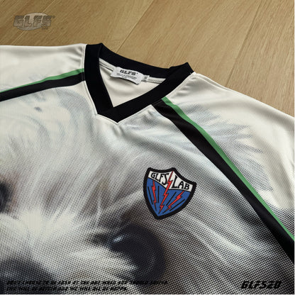 V-Neck Sporty Dog Print Short Sleeve T-Shirt WN26576