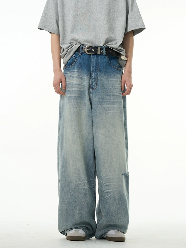 Wash Wide-leg Denim Jeans WN5152