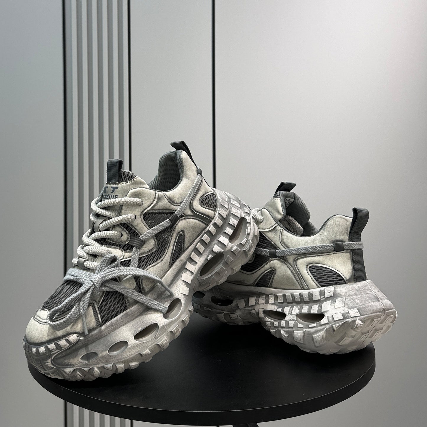Mesh Rope Platform Height-Increasing Dad Sneakers WN24763