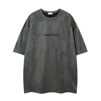 Washed Letter Short Sleeve T-Shirt WN26758