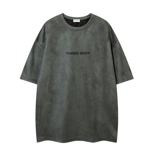 Washed Letter Short Sleeve T-Shirt WN26758