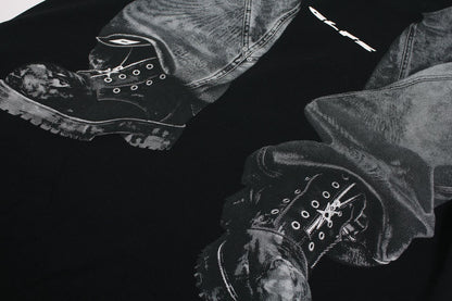 Pants Print Oversize Short Sleeve T-Shirt WN25823