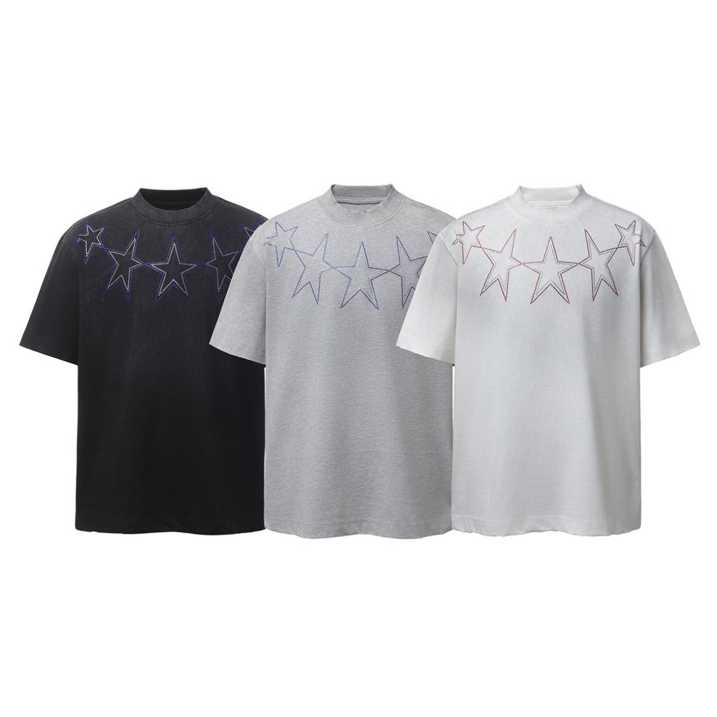 Star Rhinestone Short Sleeve T-Shirt WN26753