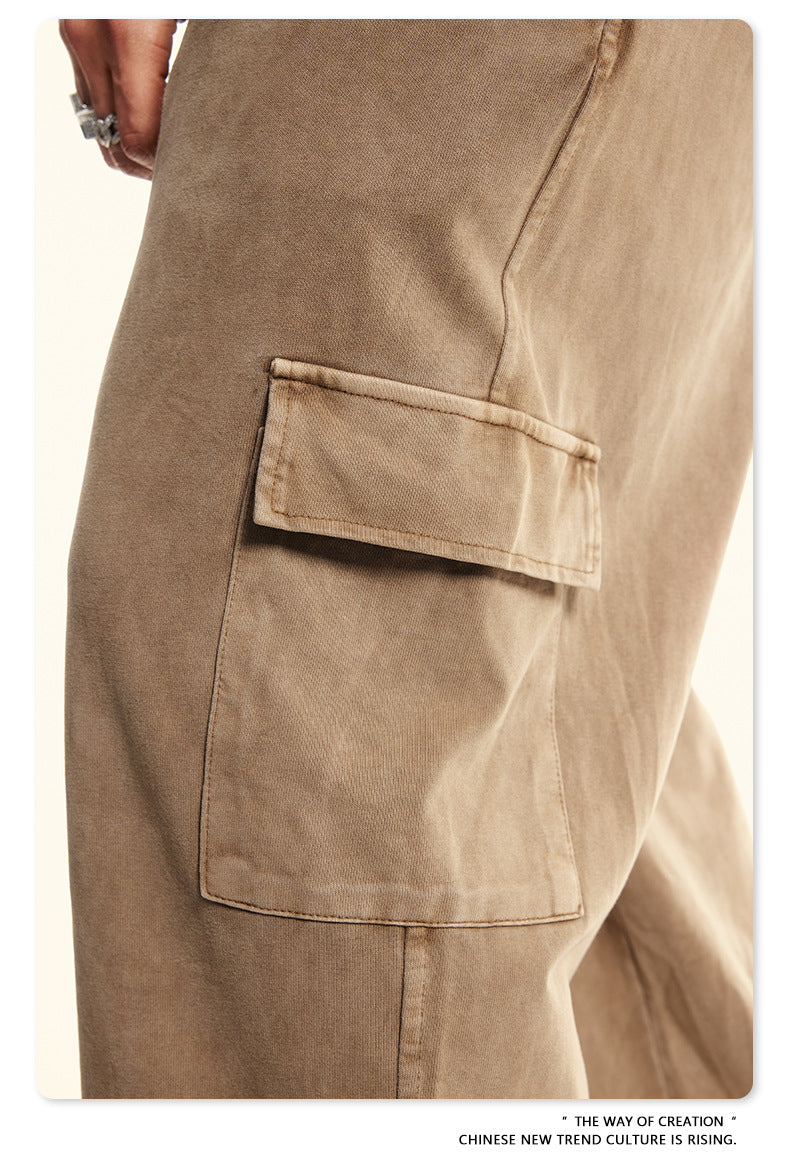 Wide-leg Thin Cargo Sweatpants WN6022