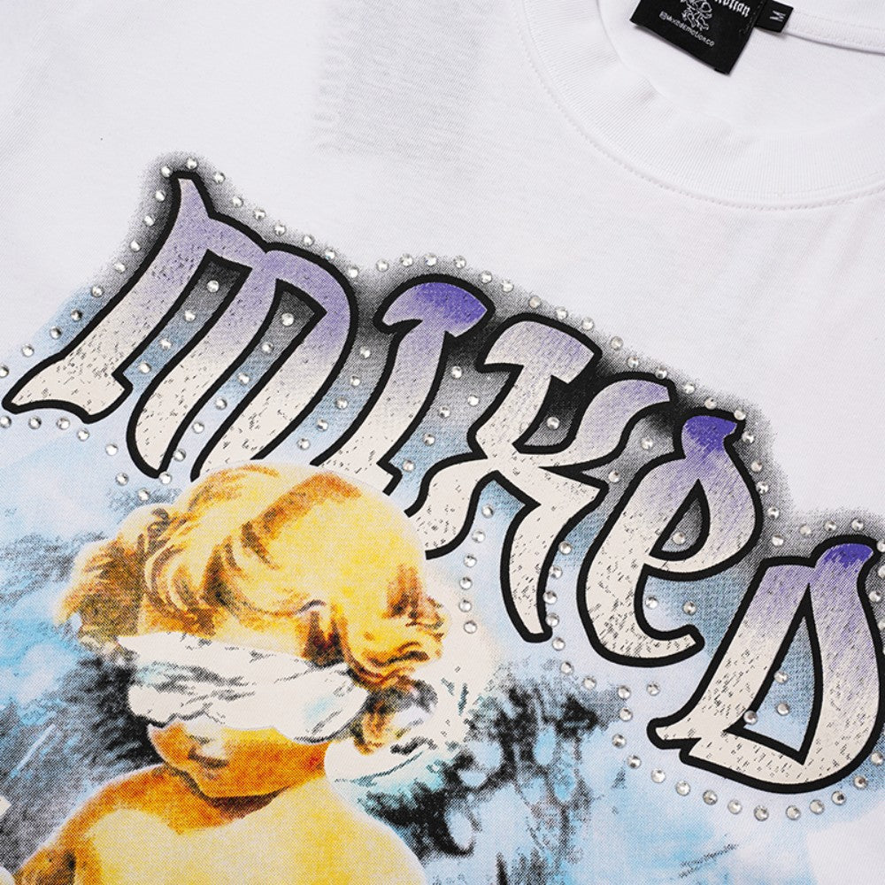 Art Graphic Print Short Sleeve T-Shirt WN28086