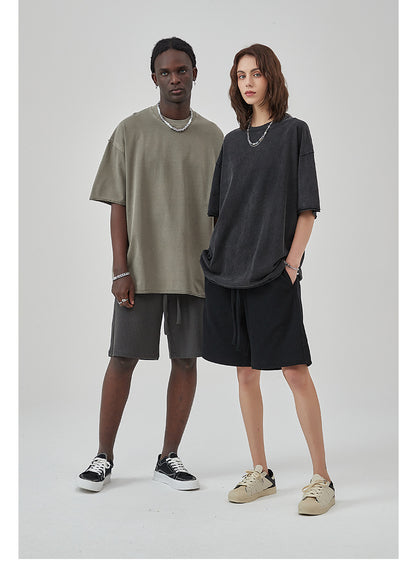 Oversize Washed Short-sleeve T-shirt WN6626