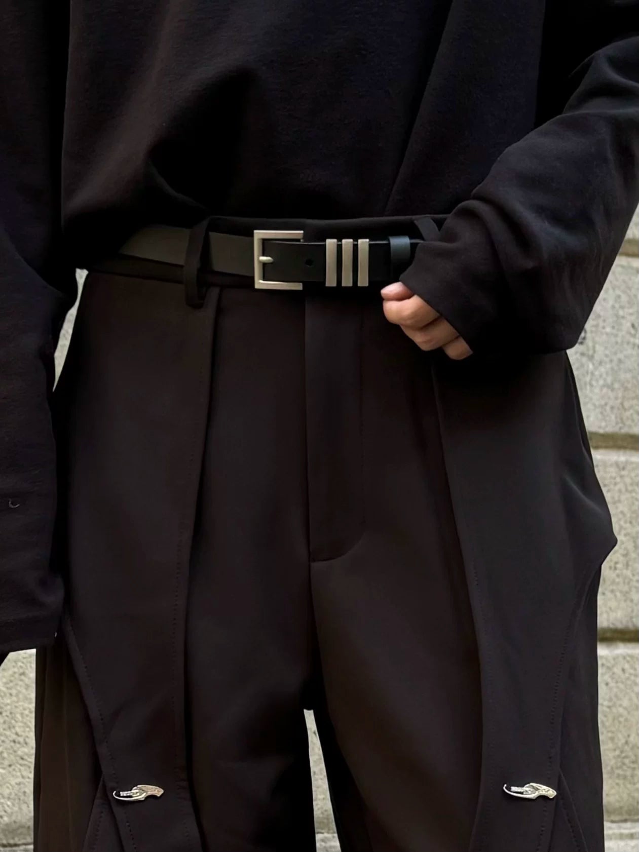 Metal Buckle Versatile PU Leather Belt WN23157