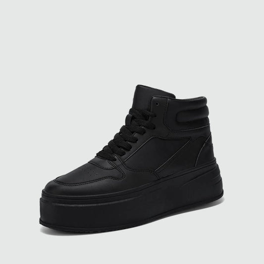 High-Top Platform Chunky Sole Lace-Up Sneakers WN23486