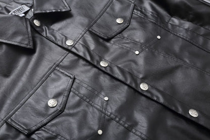 Oersize PU Leather Jacket WN14070