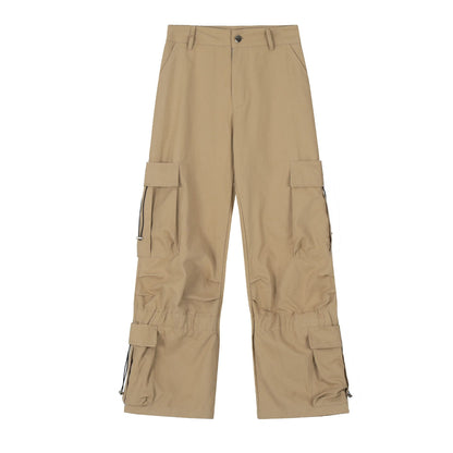 Plain Straight Cargo Pants WN11080