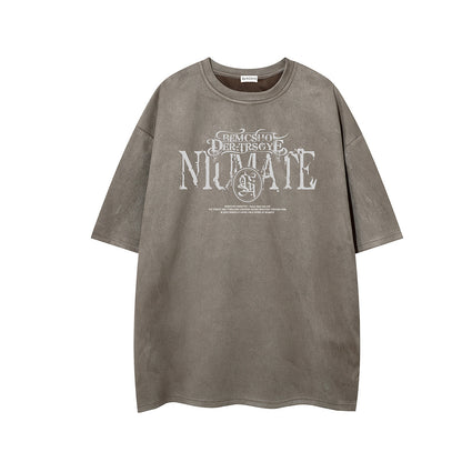 Washed Logo Print Short Sleeve T-Shirt WN25549