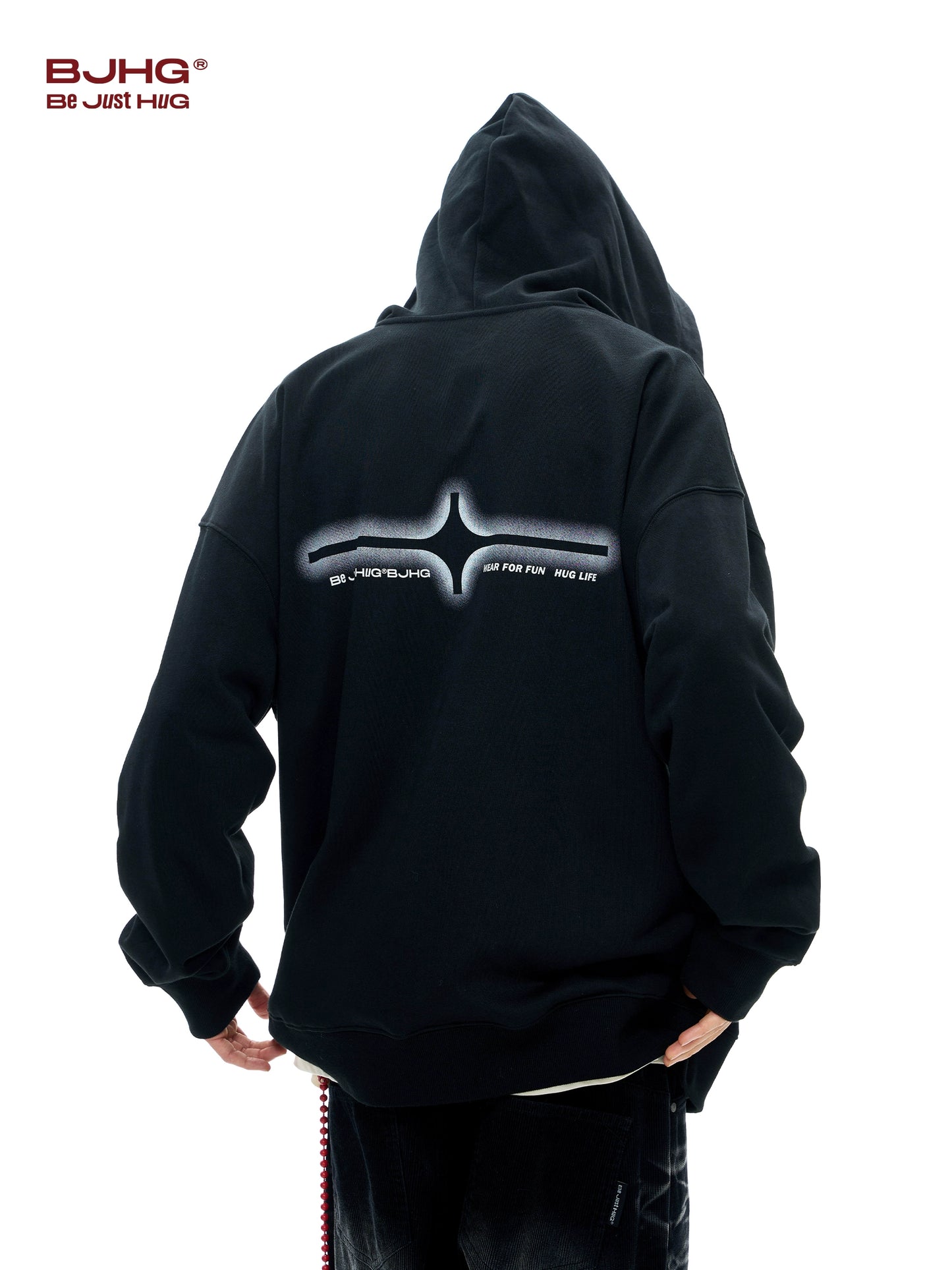 Graffiti Design Heavyweight Zipper Hoodie WN9727