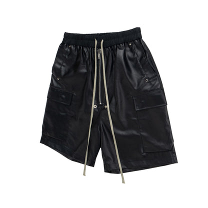 Matte Coated Cargo Half Pants WN16173