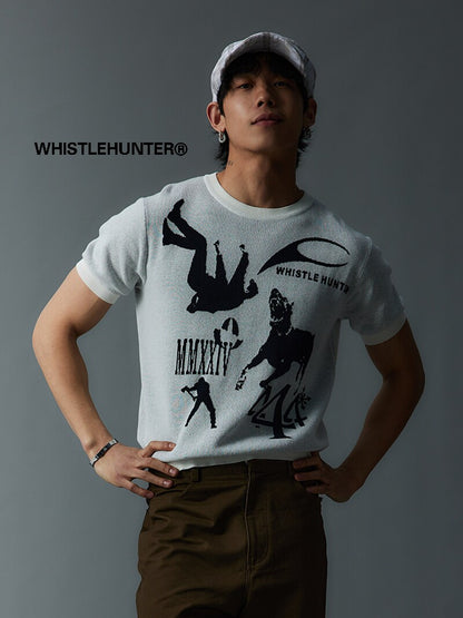 Soft-Touch Blend Skin-Friendly Multi-Pattern Knit T-shirt WN26700