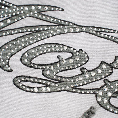 Washed Letter Skull Graphic Short Sleeve T-Shirt WN28103