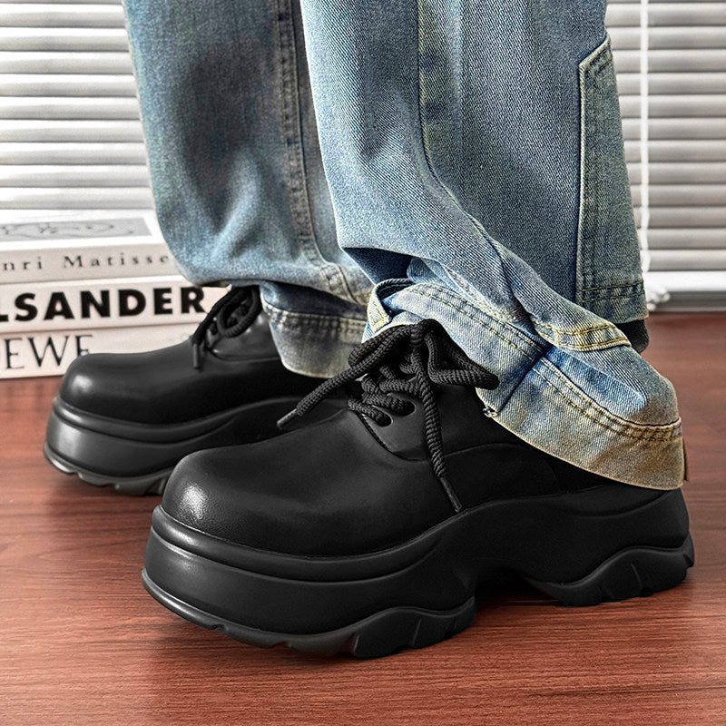 Platform Thick Sole Lace-Up Sneakers WN24513