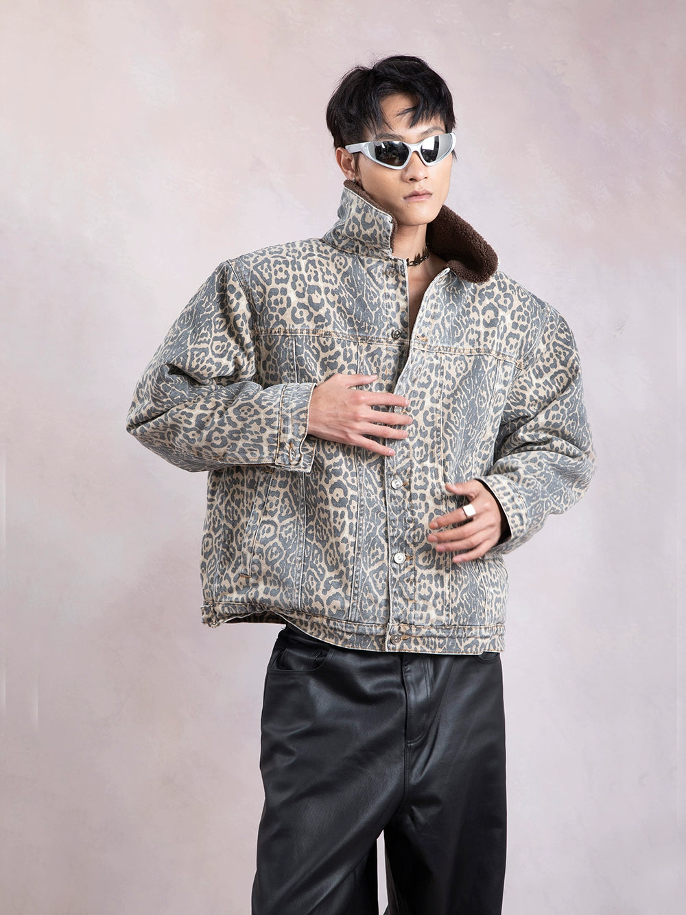 Leopard Reversible Boa Jacket WN9299