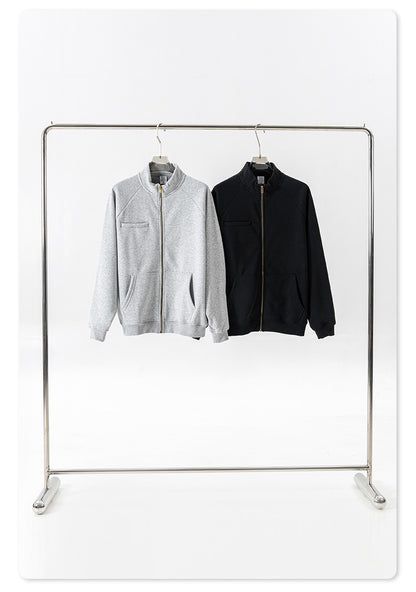 Sporty Zipper Jacket & Hoodie & Sweatpants Setup WN7880