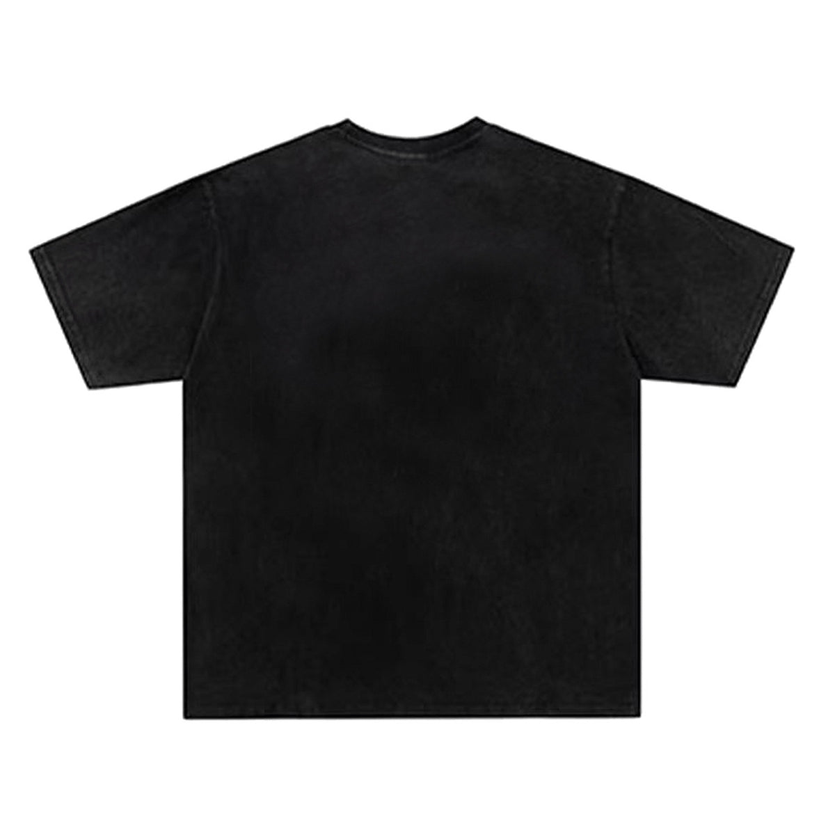 Washed Thorn Letter Print Short Sleeve T-Shirt WN26870