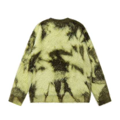 Tie-Dye Fake Mink Knit Sweater WN11000