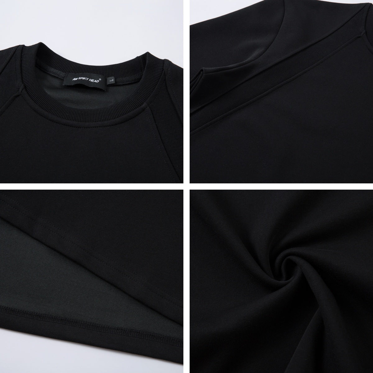 Heavyweight Air Layer Patchwork Oversize Short Sleeve T-Shirt WN26905