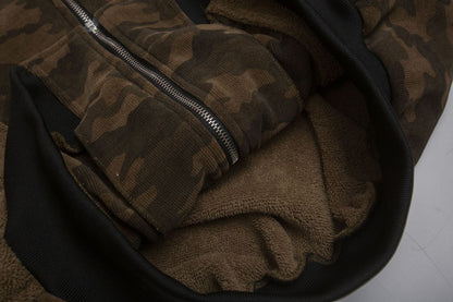 Camouflage Fur Collar Sherpa-Lining Padded Jacket WN11337