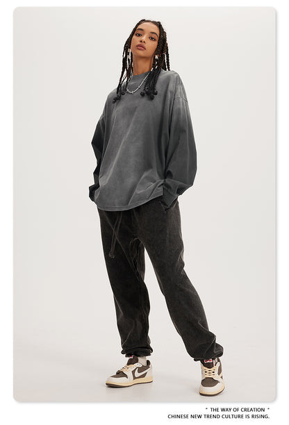 Oversize Washed Long-sleeve t-shirt WN6051