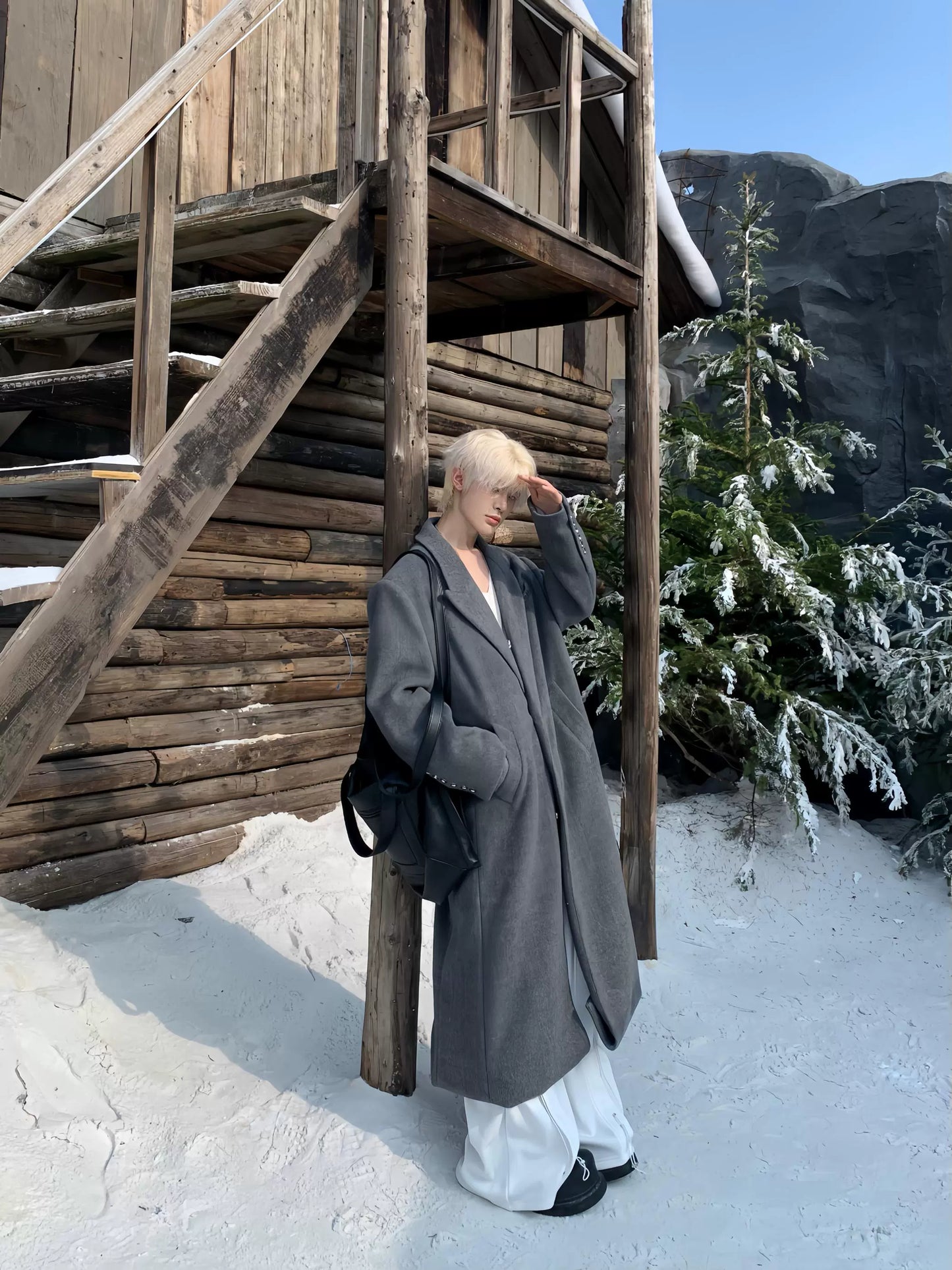 Adjustable Button Design Coat WN19758