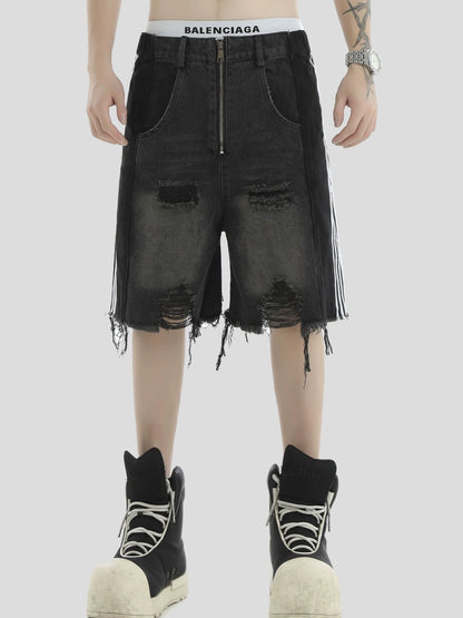 Raw-edge Denim Short Pants  WN7174