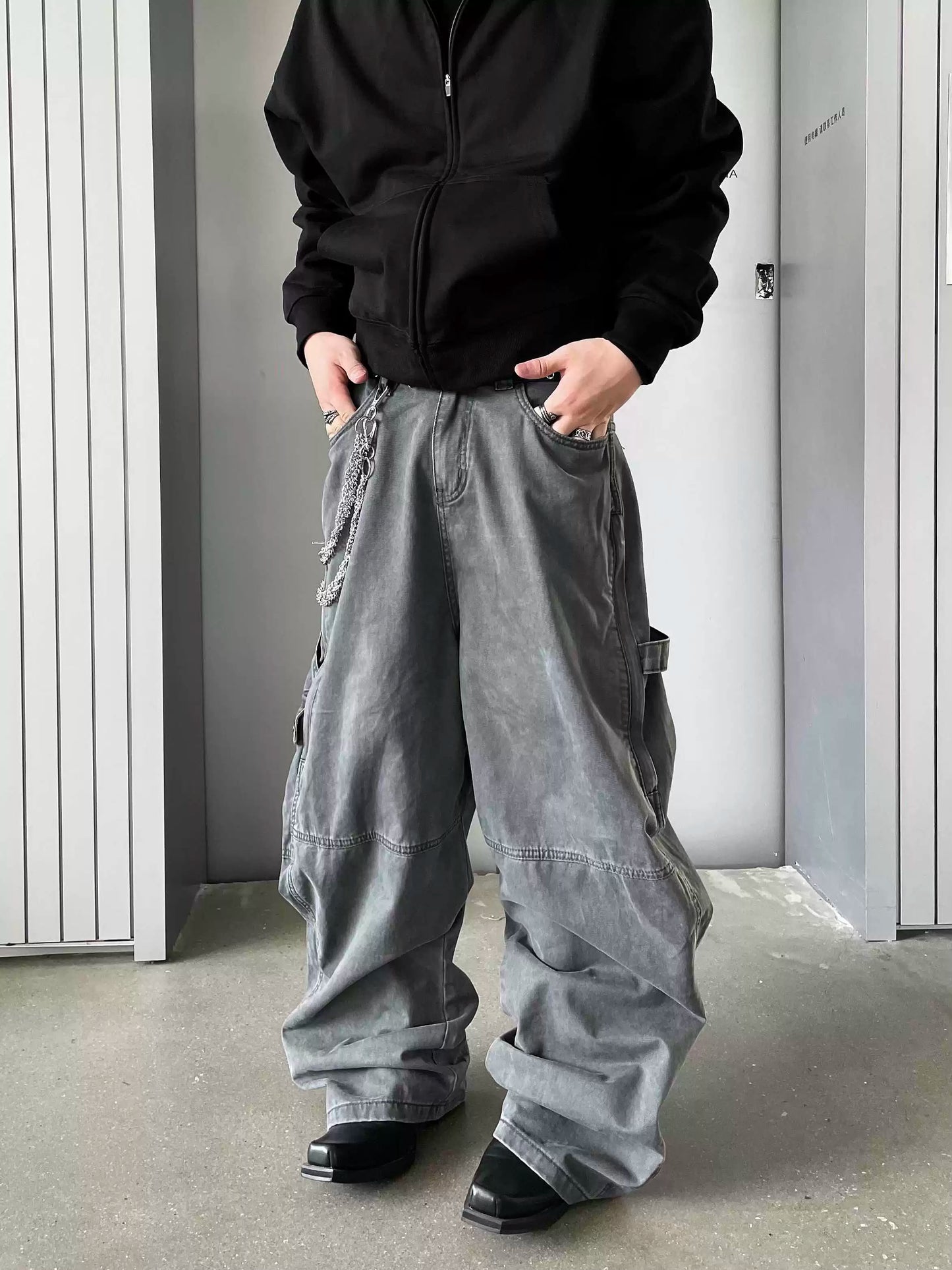 Straight Leg Cargo Pants WN8254