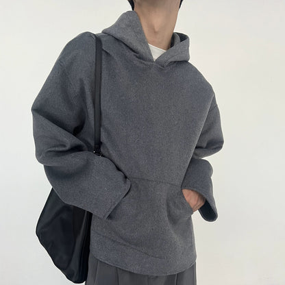 Wool Blend Oversize Lightweight Hoodie WN21586