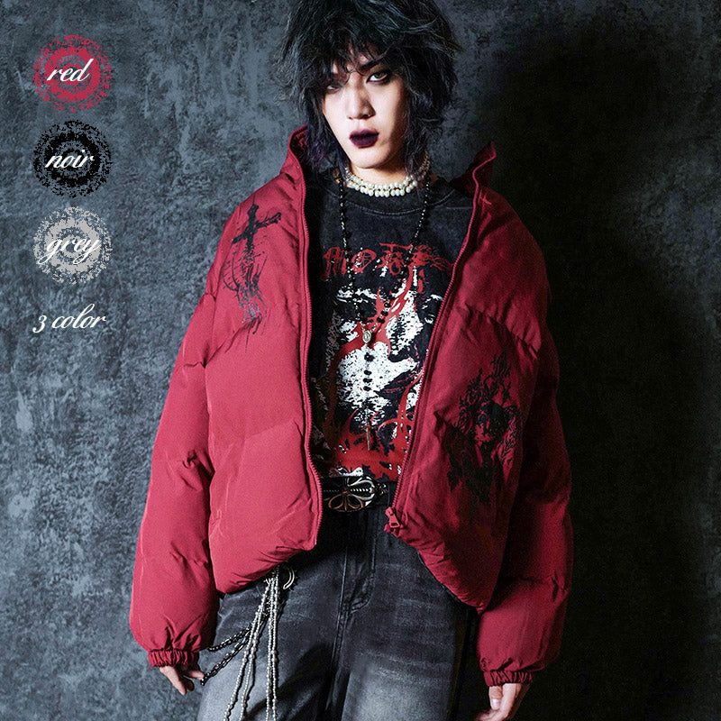 Graphic Design Puffer Jacket WN15972