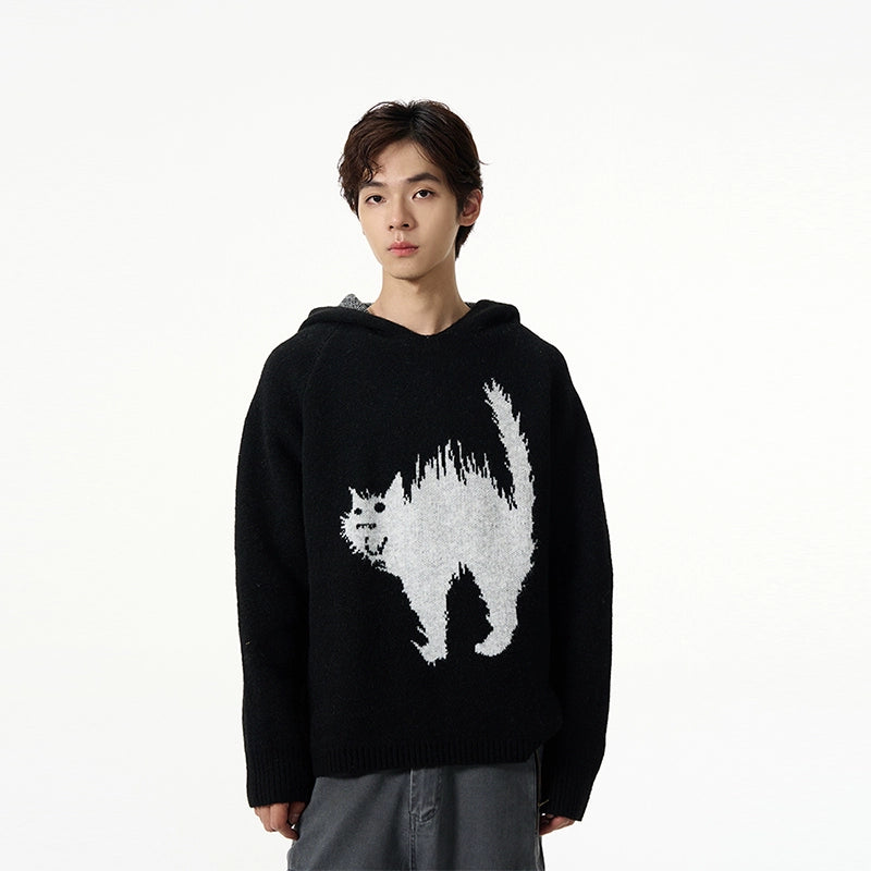 Oversize Knit Hoodie WN7920