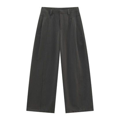 Pleats Wide Leg Trousers WN25025