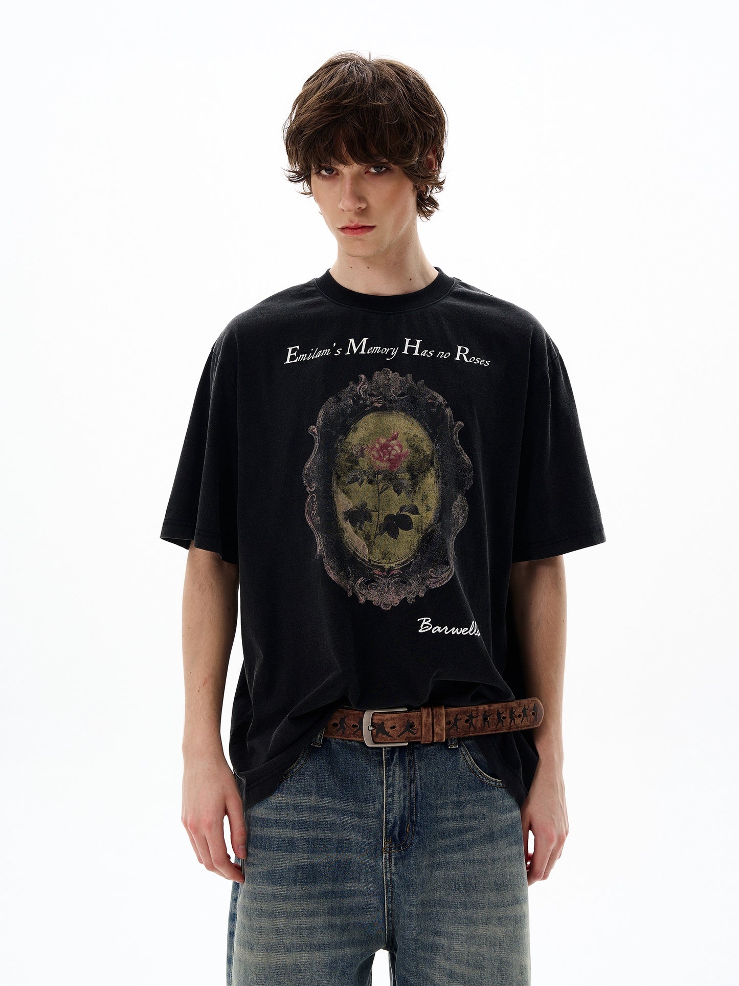 Graphic Letter Print Short Sleeve T-Shirt WN19197